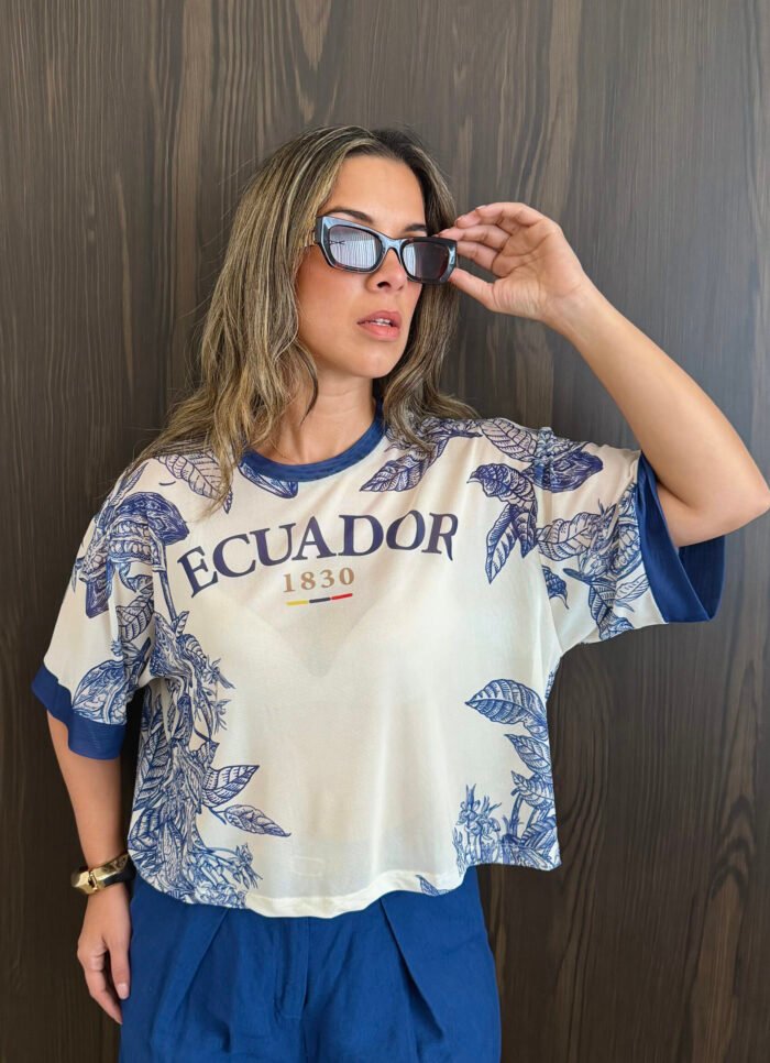 TOP MESH CACAO AZUL - Image 2